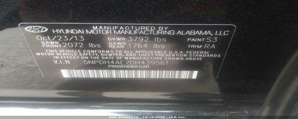 5NPDH4AE2DH439561 2013 HYUNDAI ELANTRA photo no. 9
