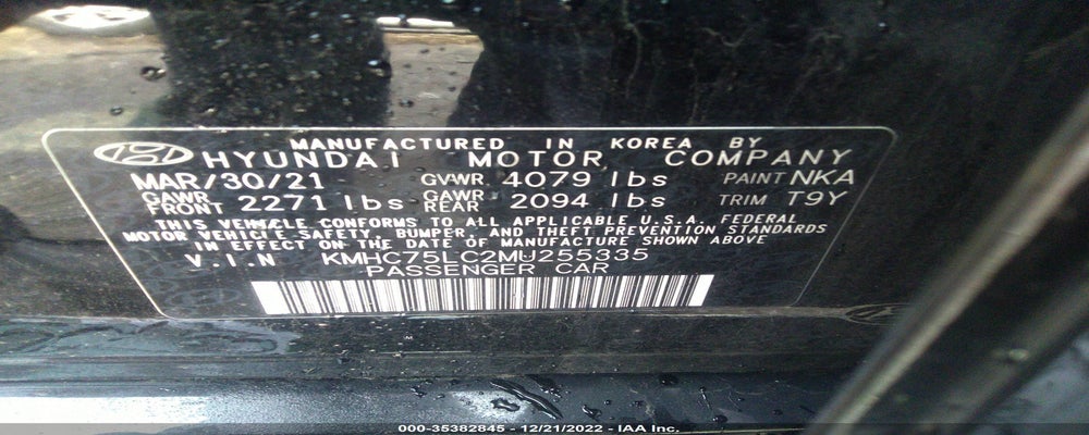 KMHC75LC2MU255335 2021 HYUNDAI IONIQ HYBRID photo no. 9