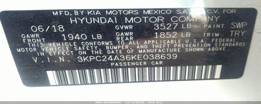 3KPC24A36KE038639 2019 HYUNDAI ACCENT photo no. 9