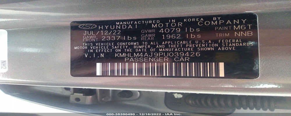 KMHLM4AJ9PU039426 2023 HYUNDAI ELANTRA HYBRID photo no. 9