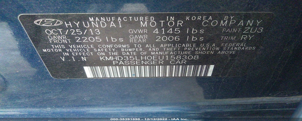 KMHD35LH0EU158308 2014 HYUNDAI ELANTRA GT photo no. 9