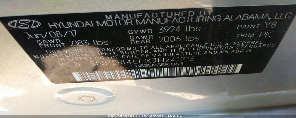 5NPD84LFXJH241215 2018 HYUNDAI ELANTRA photo no. 9