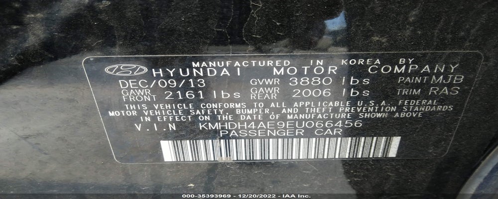 KMHDH4AE9EU066456 2014 HYUNDAI ELANTRA photo no. 9