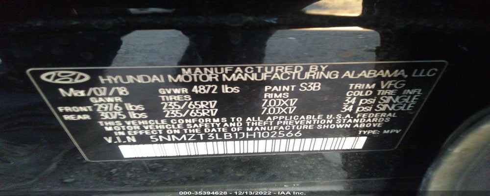 5NMZT3LB1JH102566 2018 HYUNDAI SANTA FE SPORT photo no. 9