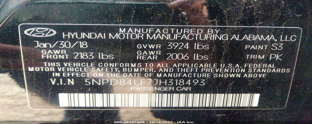 5NPD84LF7JH318493 2018 HYUNDAI ELANTRA photo no. 9