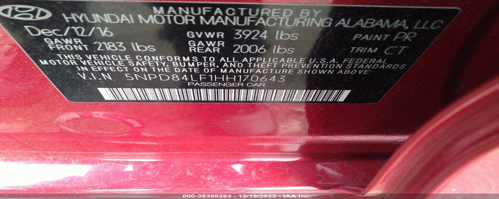 5NPD84LF1HH170643 2017 HYUNDAI ELANTRA photo no. 9