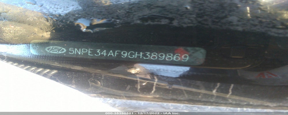 5NPE34AF9GH389869 2016 HYUNDAI SONATA photo no. 9