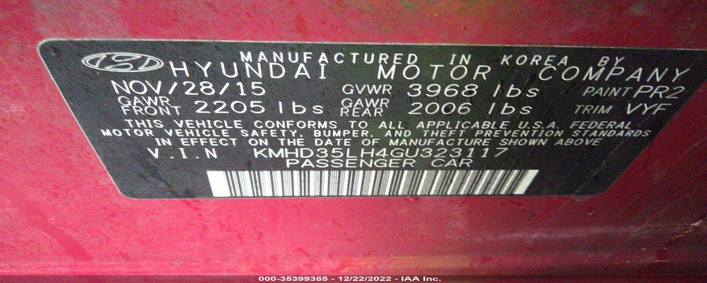 KMHD35LH4GU323117 2016 HYUNDAI ELANTRA GT photo no. 9