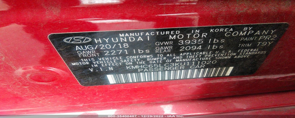 KMHC65LC3KU111020 2019 HYUNDAI IONIQ HYBRID photo no. 9