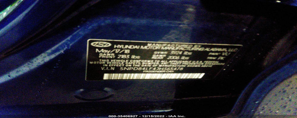 5NPD84LF4JH365478 2018 HYUNDAI ELANTRA photo no. 9