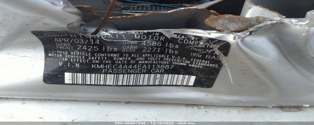 KMHEC4A44EA113887 2014 HYUNDAI SONATA HYBRID photo no. 9