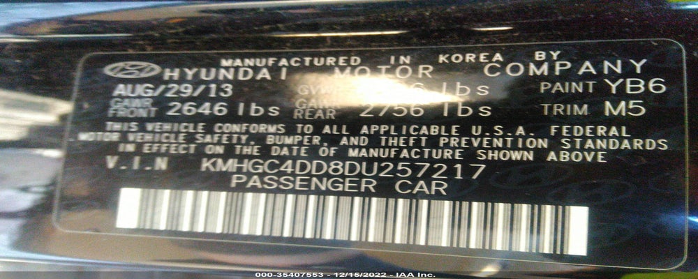 KMHGC4DD8DU257217 2013 HYUNDAI GENESIS photo no. 9