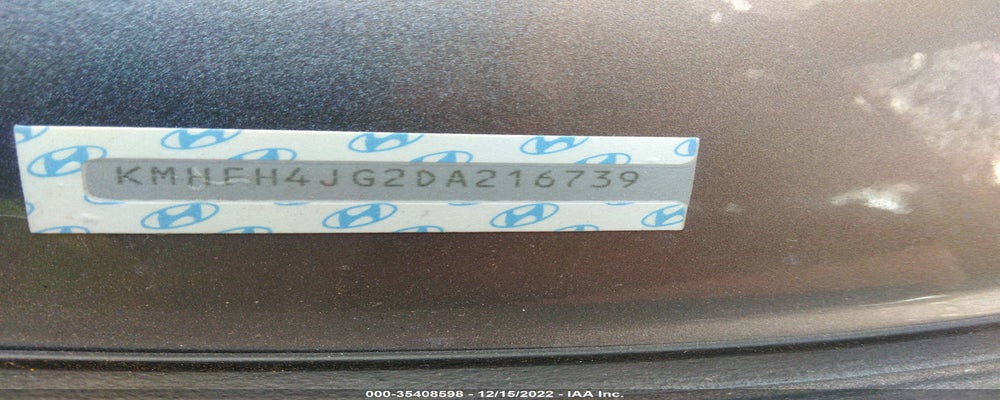 KMHFH4JG2DA216739 2013 HYUNDAI AZERA photo no. 9