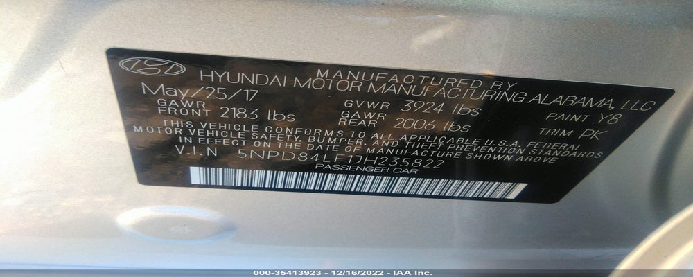 5NPD84LF1JH235822 2018 HYUNDAI ELANTRA photo no. 9