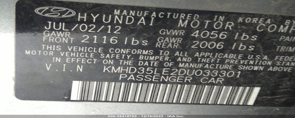 KMHD35LE2DU033301 2013 HYUNDAI ELANTRA GT photo no. 9