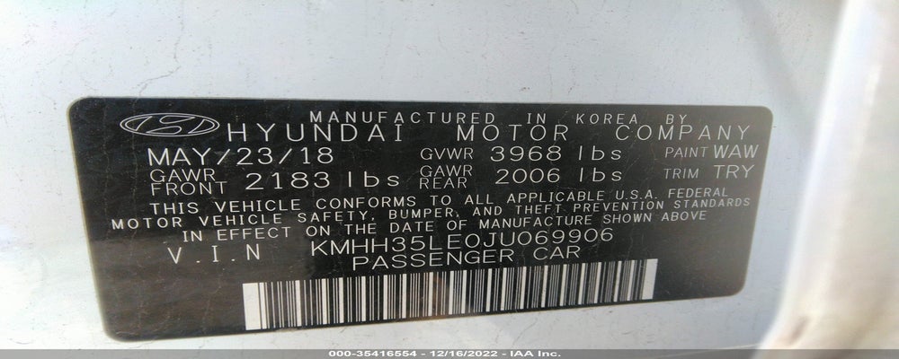 KMHH35LE0JU069906 2018 HYUNDAI ELANTRA GT photo no. 9