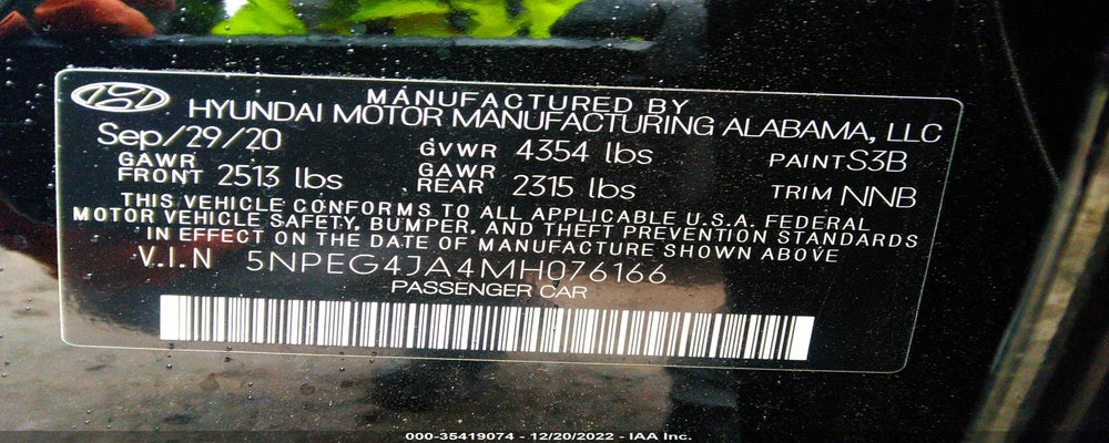 5NPEG4JA4MH076166 2021 HYUNDAI SONATA photo no. 9