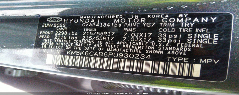KM8K6CAB6PU930234 2023 HYUNDAI KONA photo no. 9