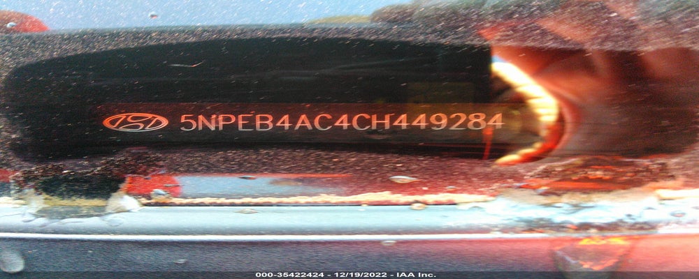 5NPEB4AC4CH449284 2012 HYUNDAI SONATA photo no. 9