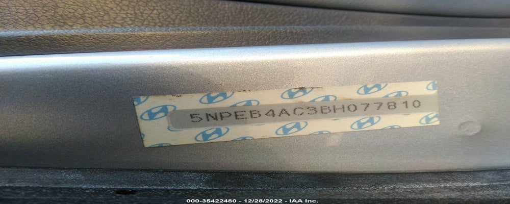 5NPEB4AC3BH077810 2011 HYUNDAI SONATA photo no. 9