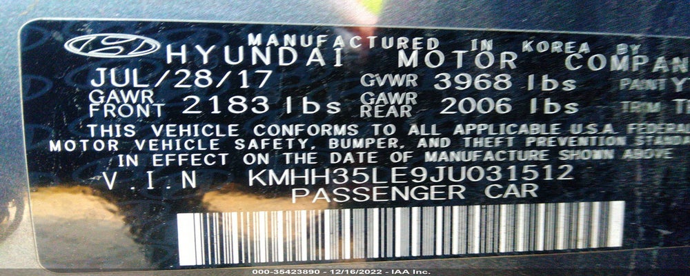 KMHH35LE9JU031512 2018 HYUNDAI ELANTRA GT photo no. 9