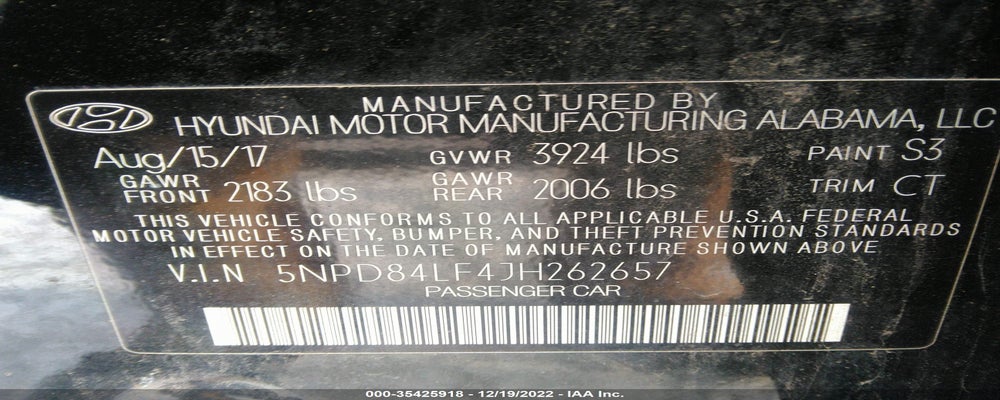 5NPD84LF4JH262657 2018 HYUNDAI ELANTRA photo no. 9