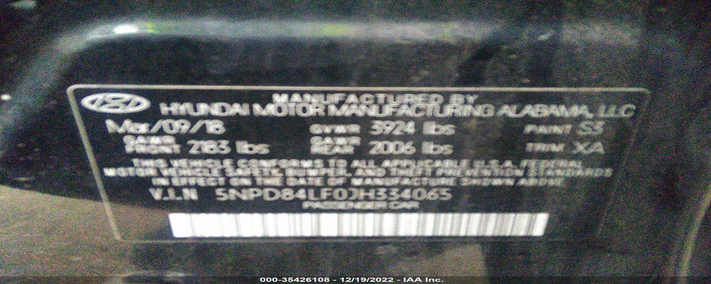 5NPD84LF0JH334065 2018 HYUNDAI ELANTRA photo no. 9