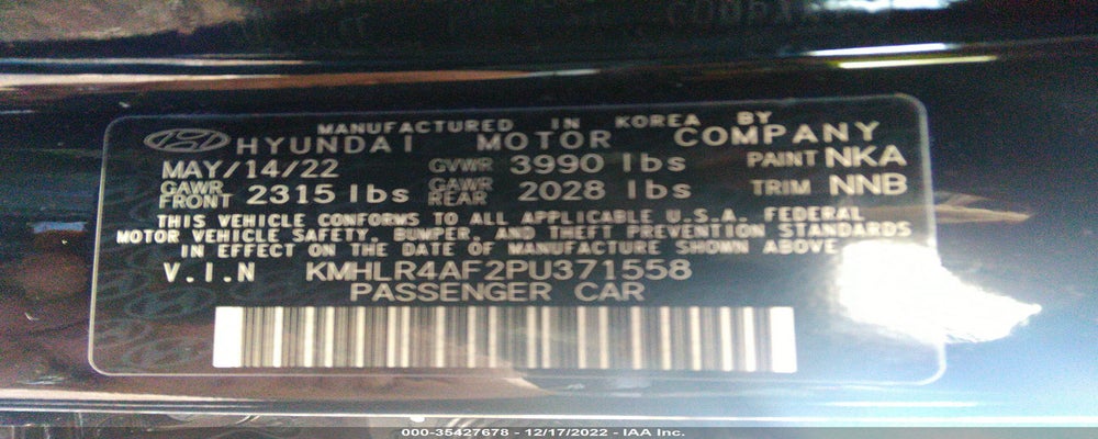 KMHLR4AF2PU371558 2023 HYUNDAI ELANTRA photo no. 9
