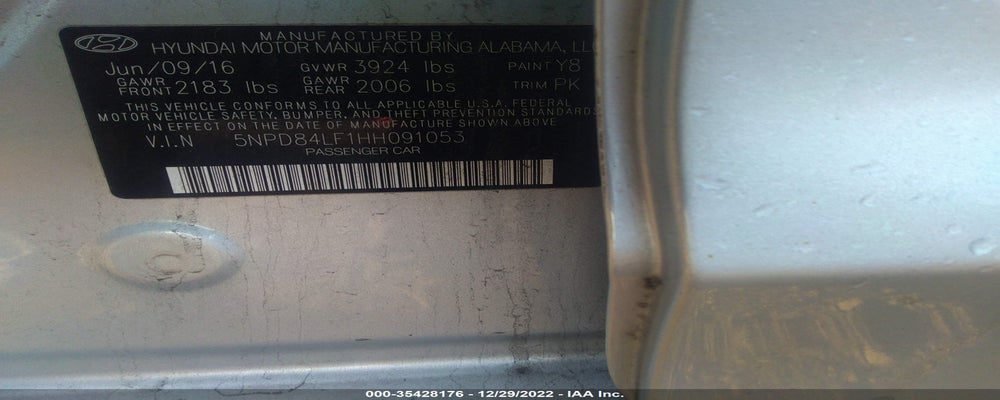 5NPD84LF1HH091053 2017 HYUNDAI ELANTRA photo no. 9