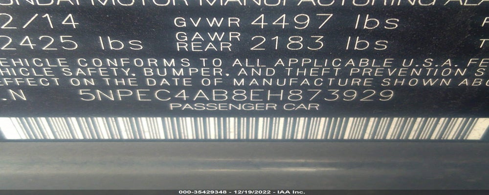 5NPEC4AB8EH873929 2014 HYUNDAI SONATA photo no. 9