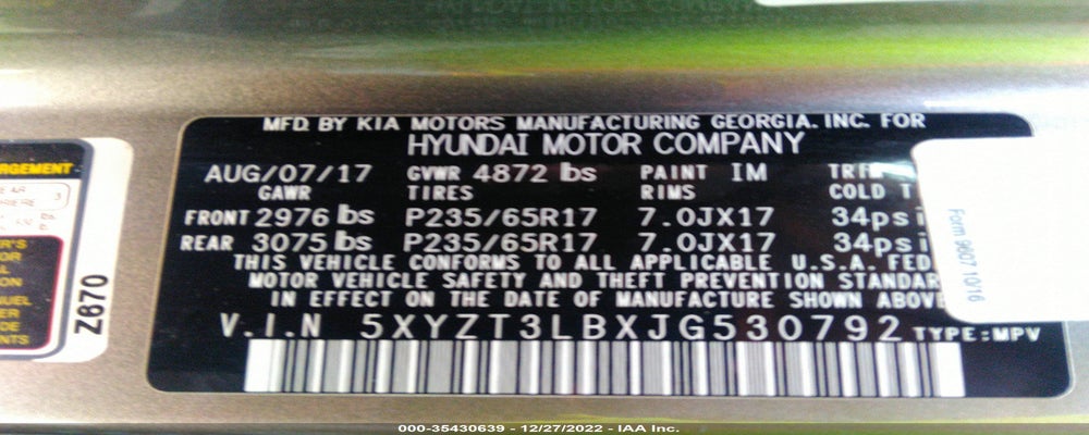 5XYZT3LBXJG530792 2018 HYUNDAI SANTA FE SPORT photo no. 9
