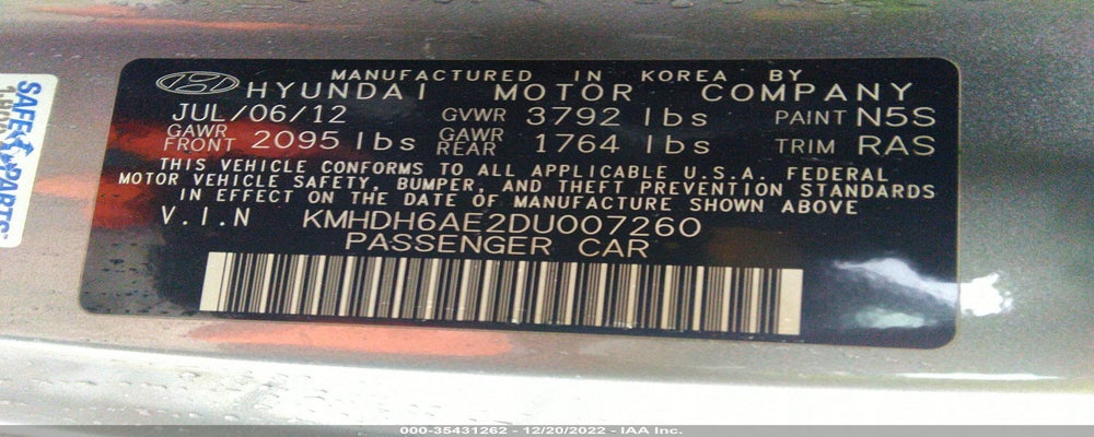 KMHDH6AE2DU007260 2013 HYUNDAI ELANTRA COUPE photo no. 9
