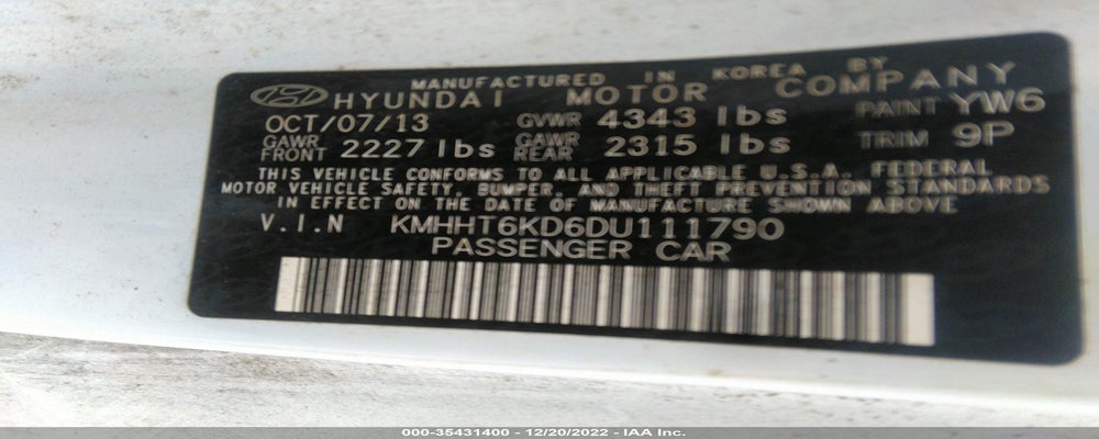 KMHHT6KD6DU111790 2013 HYUNDAI GENESIS COUPE photo no. 9