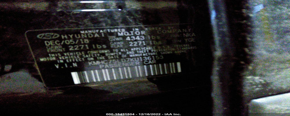 KMHC75LD7KU136153 2019 HYUNDAI IONIQ PLUG-IN HYBRID photo no. 9