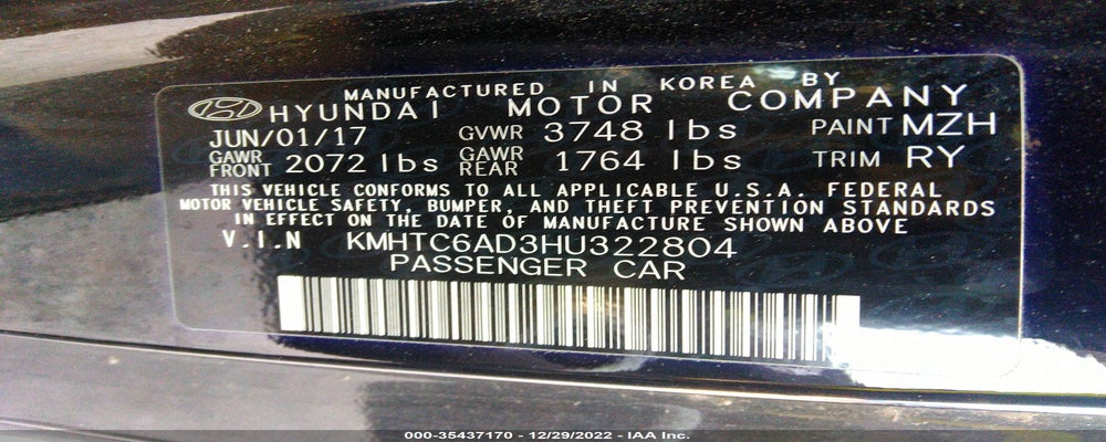KMHTC6AD3HU322804 2017 HYUNDAI VELOSTER photo no. 9