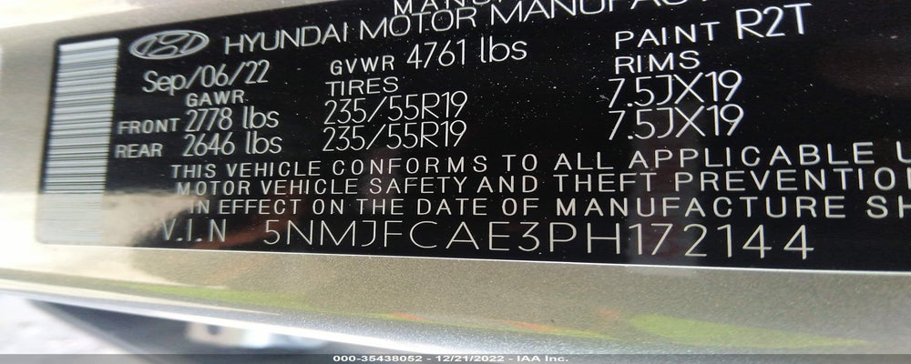 5NMJFCAE3PH172144 2023 HYUNDAI TUCSON photo no. 9