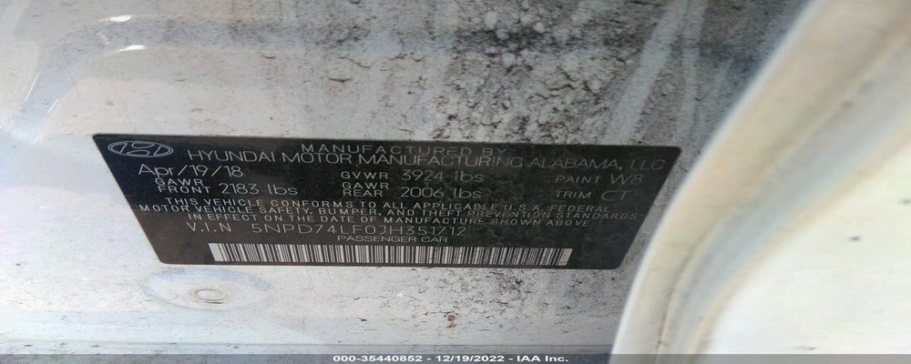 5NPD74LF0JH351712 2018 HYUNDAI ELANTRA photo no. 9