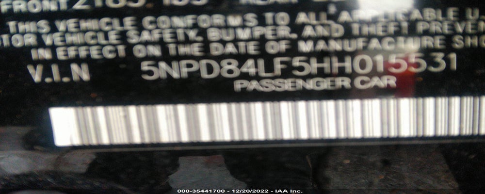 5NPD84LF5HH015531 2017 HYUNDAI ELANTRA photo no. 9