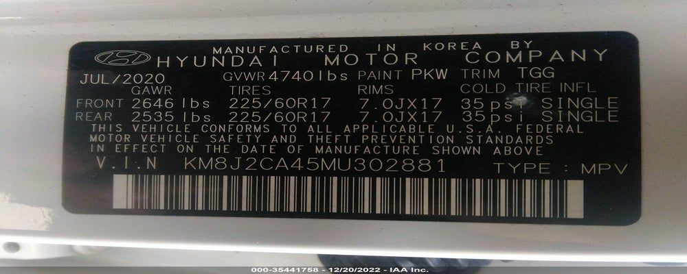 KM8J2CA45MU302881 2021 HYUNDAI TUCSON photo no. 9