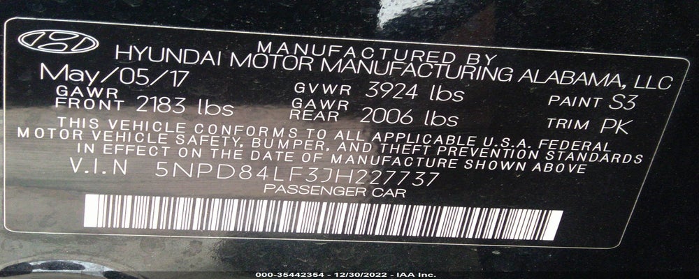 5NPD84LF3JH227737 2018 HYUNDAI ELANTRA photo no. 9
