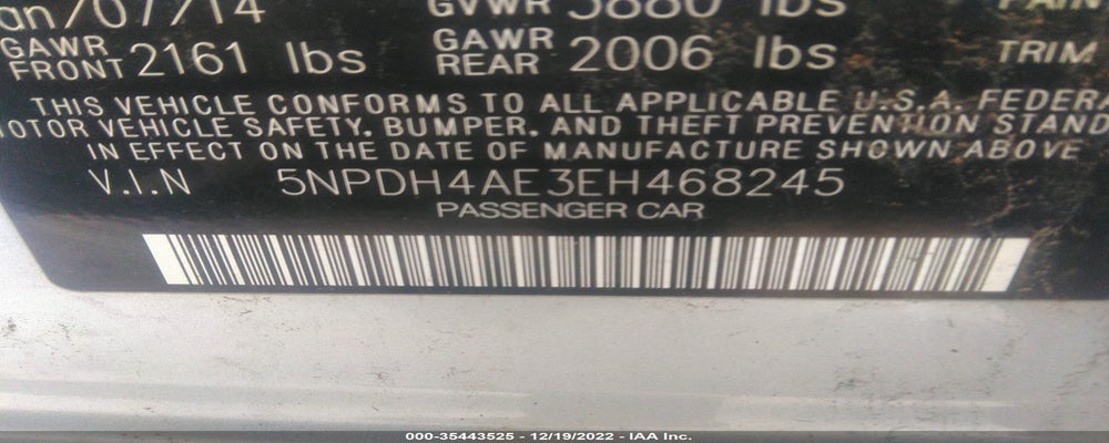 5NPDH4AE3EH468245 2014 HYUNDAI ELANTRA photo no. 9