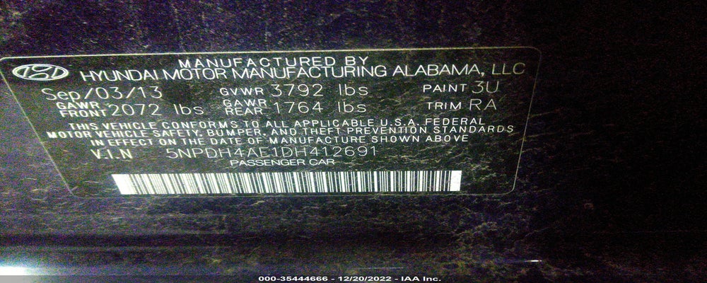 5NPDH4AE1DH412691 2013 HYUNDAI ELANTRA photo no. 9