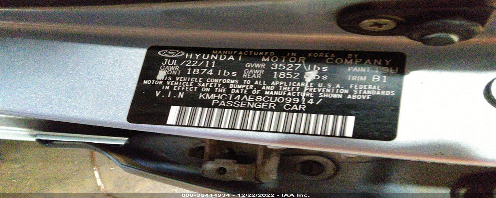 KMHCT4AE8CU099147 2012 HYUNDAI ACCENT photo no. 9