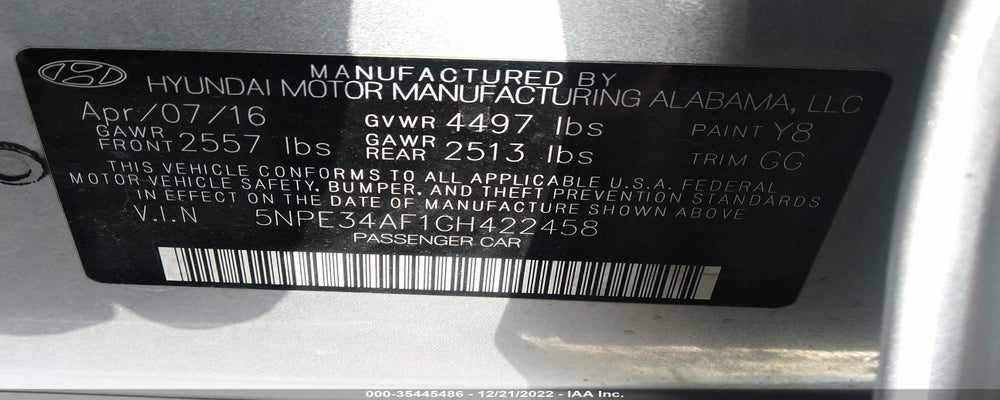 5NPE34AF1GH422458 2016 HYUNDAI SONATA photo no. 9