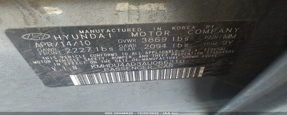 KMHDU4AD3AU066210 2010 HYUNDAI ELANTRA photo no. 9