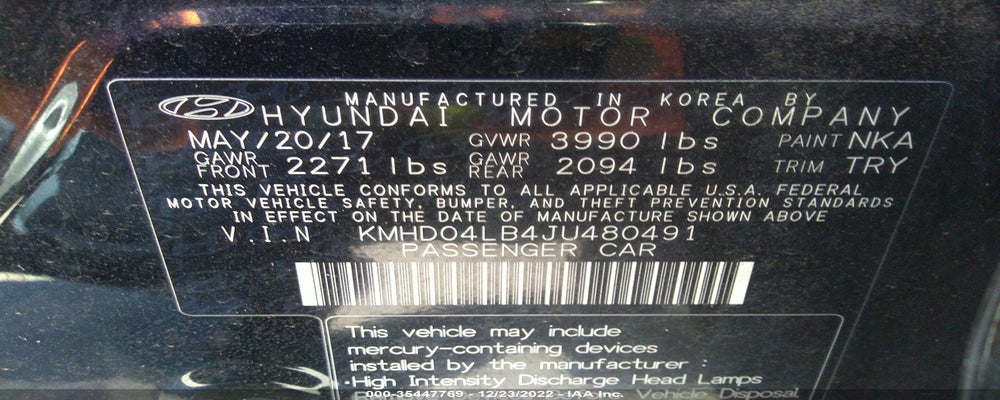 KMHD04LB4JU480491 2018 HYUNDAI ELANTRA photo no. 9