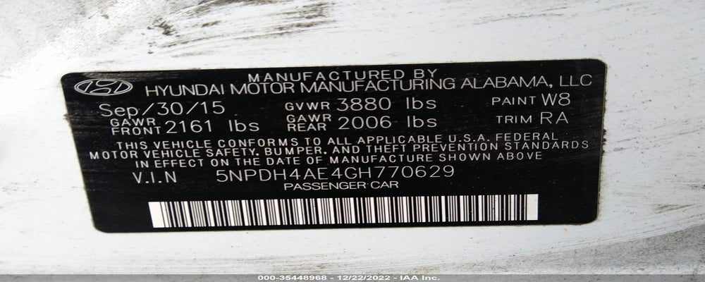 5NPDH4AE4GH770629 2016 HYUNDAI ELANTRA photo no. 9