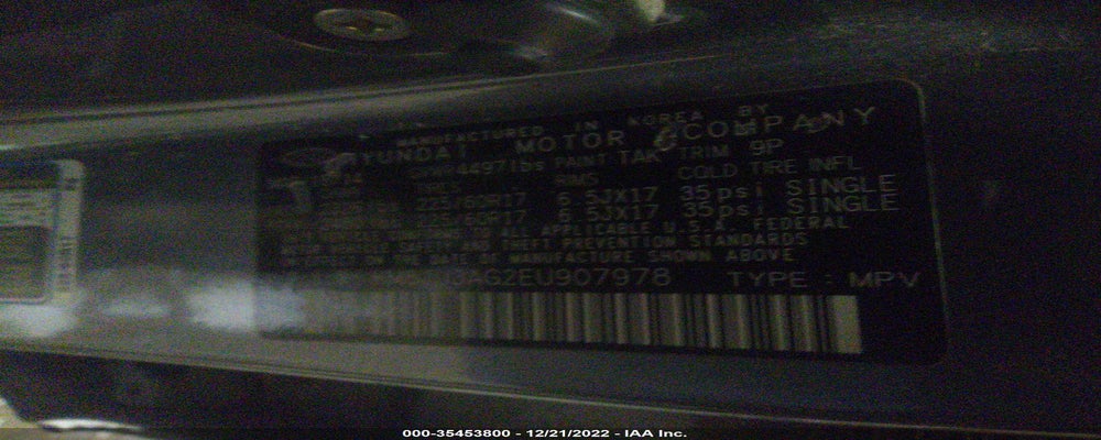 KM8JU3AG2EU907978 2014 HYUNDAI TUCSON photo no. 9