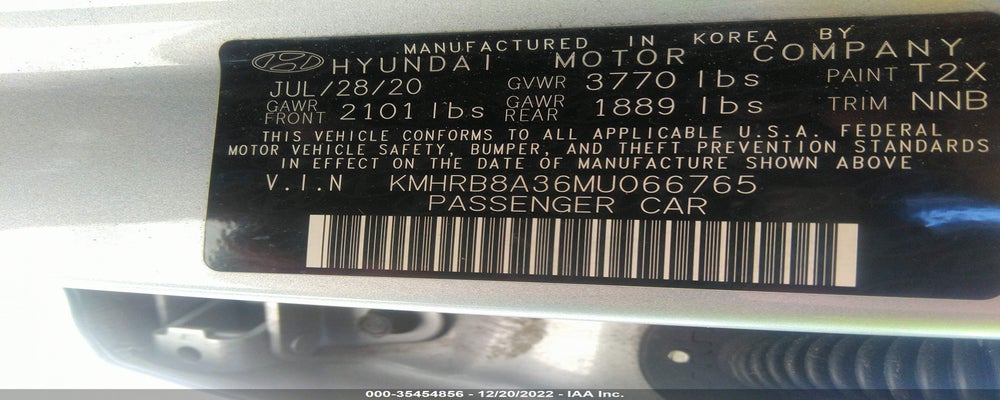 KMHRB8A36MU066765 2021 HYUNDAI VENUE photo no. 9