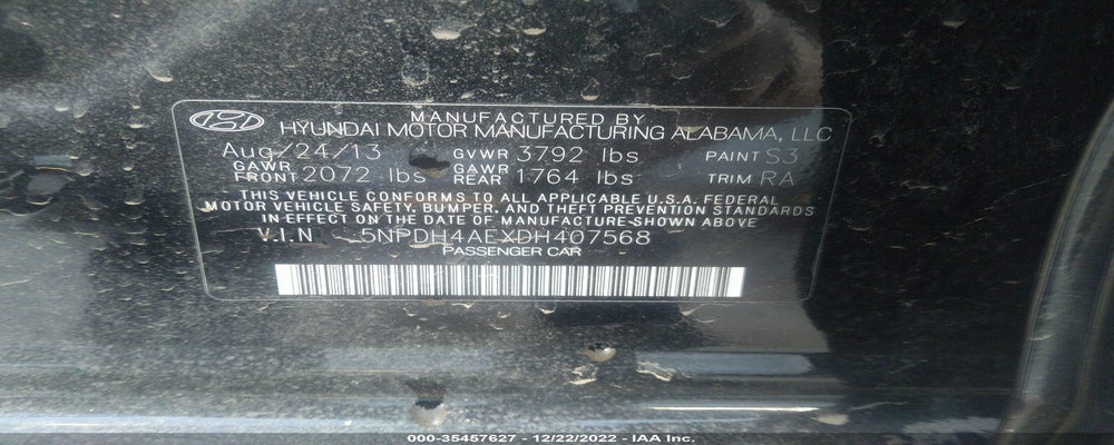 5NPDH4AEXDH407568 2013 HYUNDAI ELANTRA photo no. 9